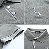 STTLZMC Mens Casual Short Sleeve Polos Tennis Golf Classic Polo Shirts (4XL, Dark Grey) #4