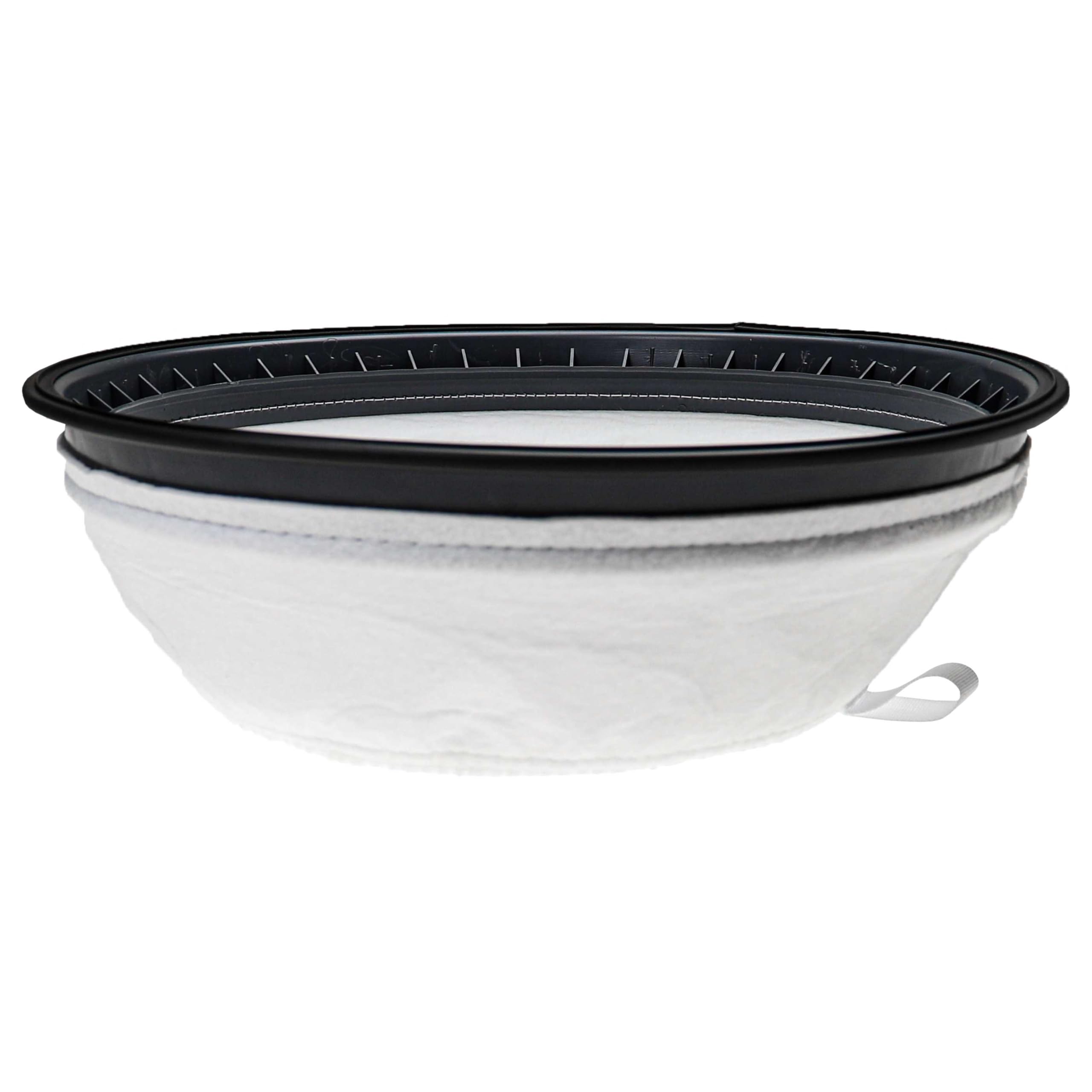 vhbw 3x Sackfilter kompatibel mit Nilfisk VP300 Eco EU, VP300 Hepa EU1 Trockensauger, Staubsauger - Ersatz-Filter Schwarz Weiß