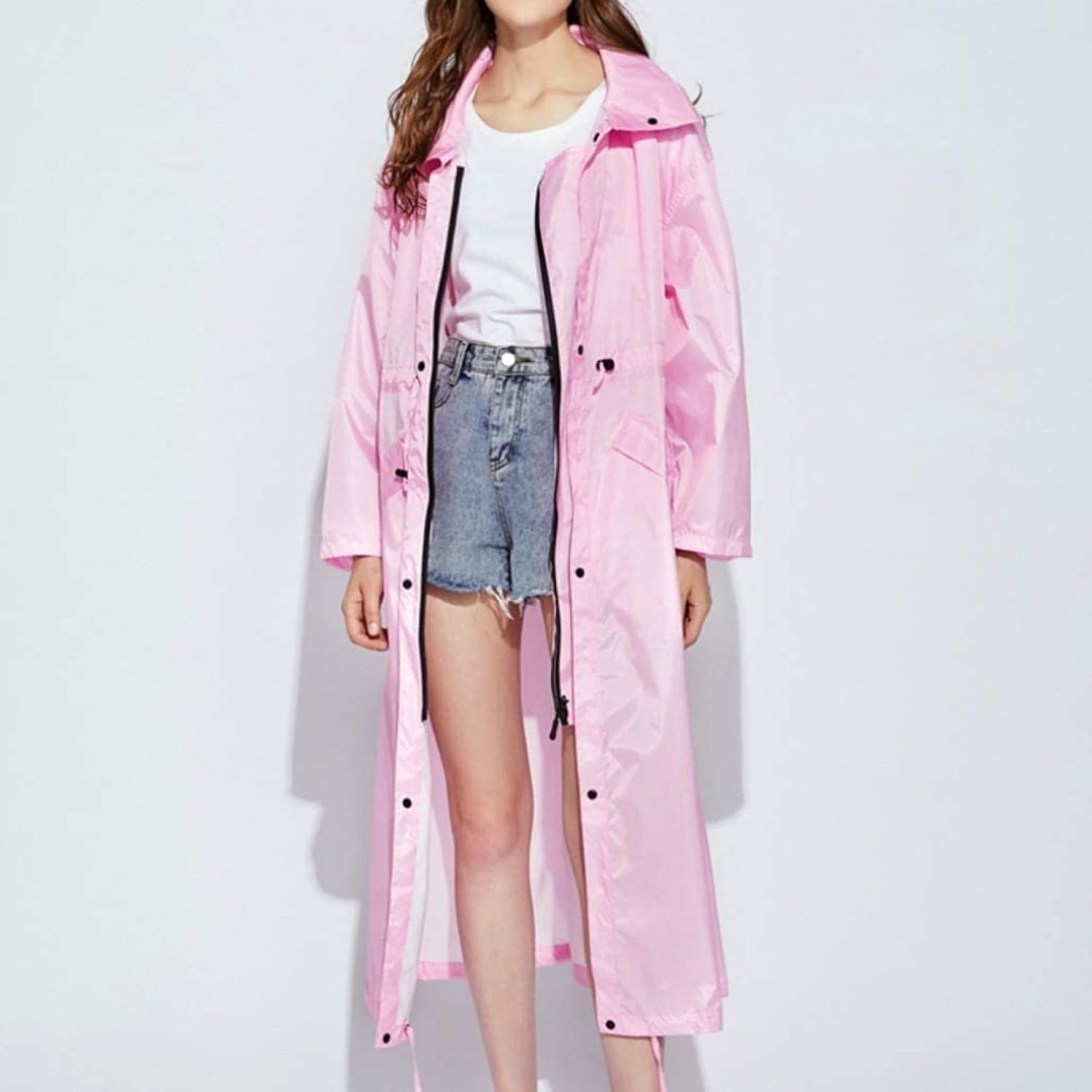 [OHEOY] レイングッズ レインポンチョ レインコート レインウェア レディース 防水 フリーサイズ ポンチョタイプ アウトドア