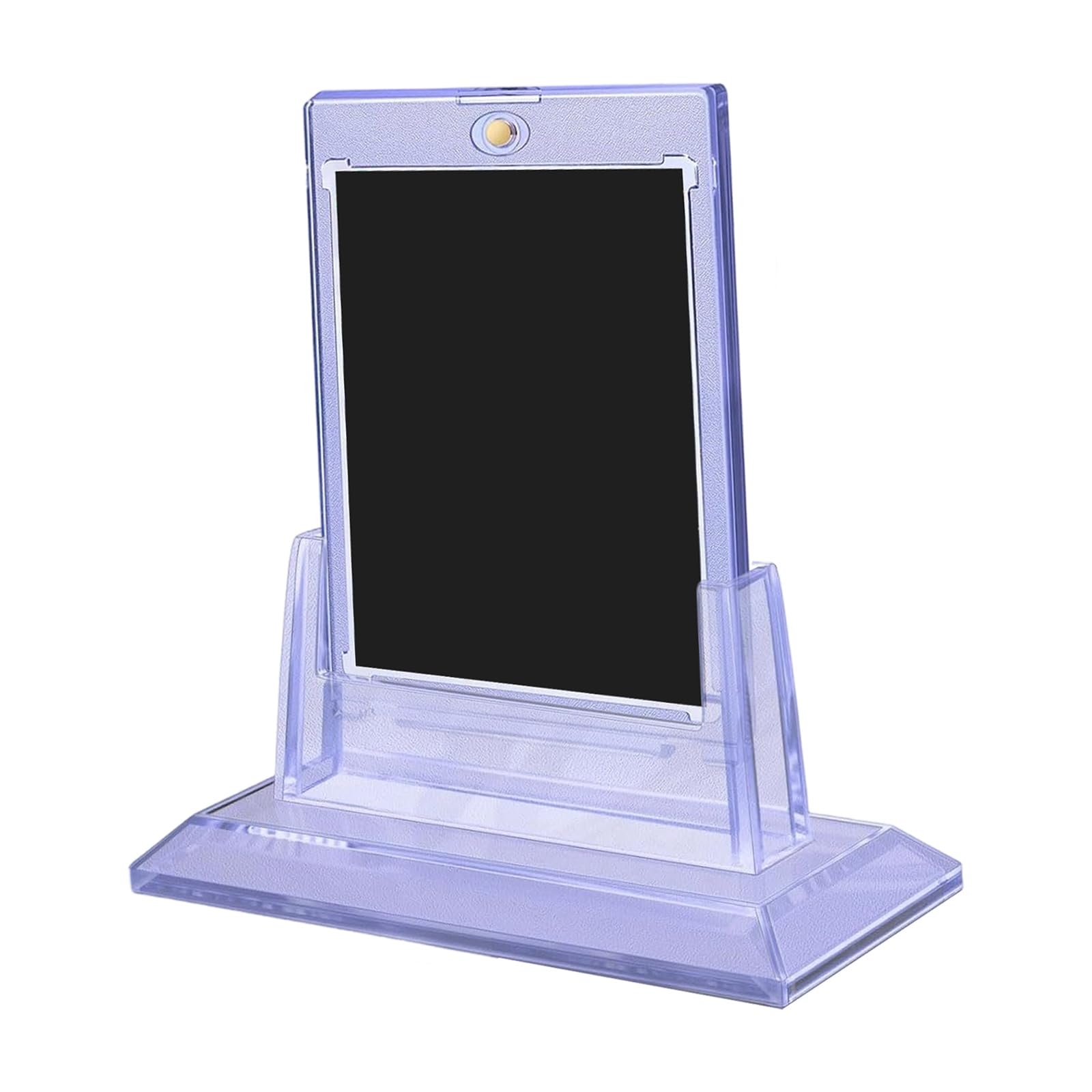 Shurhome Card Protectors with Stable Stand to Showcase Valuable Collectible Cards Clear Card Display Stand