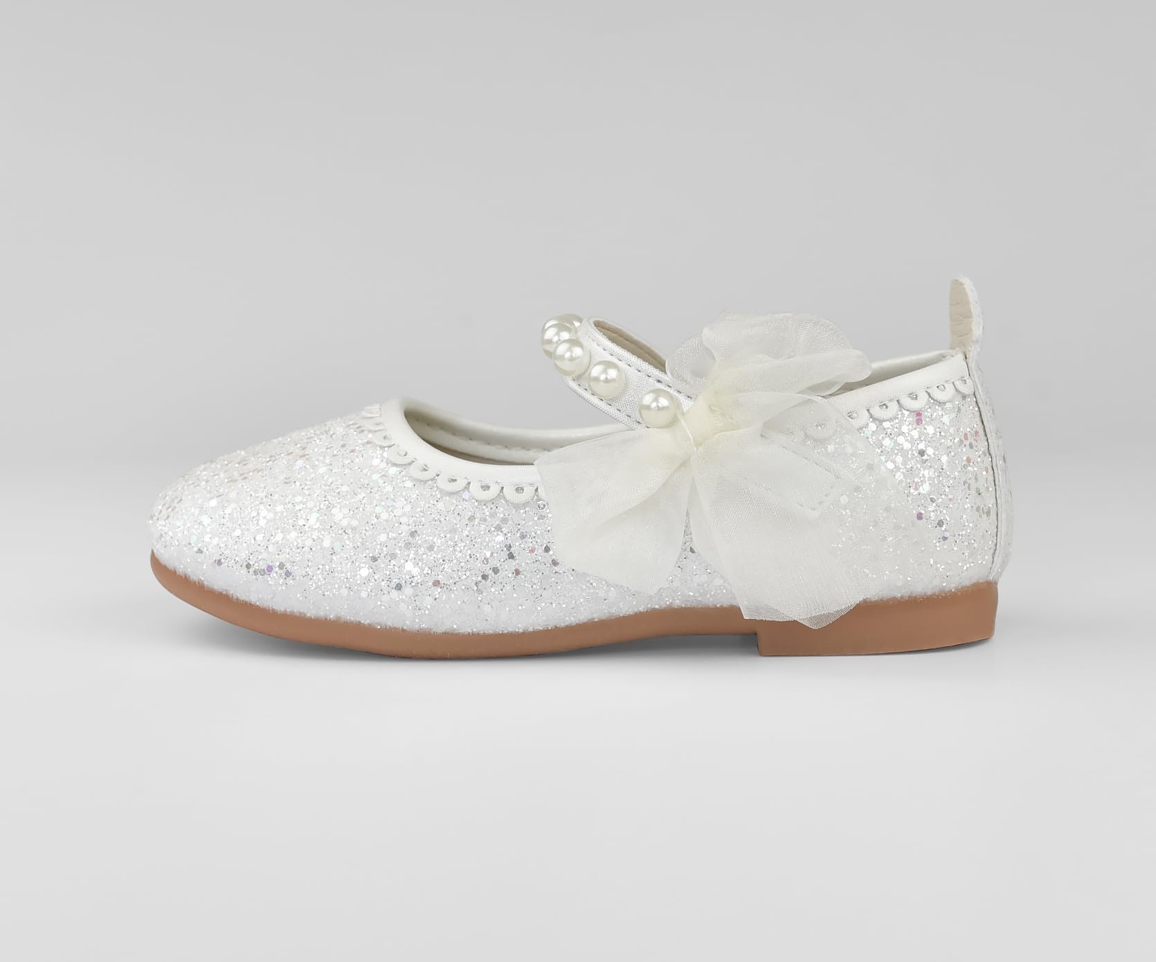 Scarpe Mary Jane per Bambina Ragazza Infradito con Brillantini Glitter