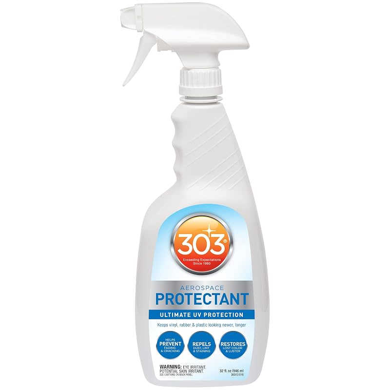 303 Products Aerospace Protectant Protetor UV para Plástico, Vinil, Borracha e Couro Acabado, 946 mL
