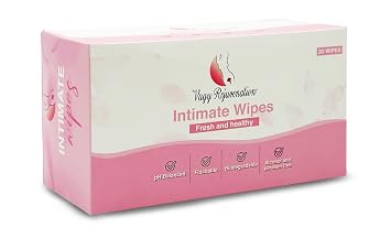 Vagy Rejuvenation Intimate Feminine Wipes Hypoallergenic Wipes for Women with Aloe & Vitamin E pH-Balanced, Biodegradable, Travel-Friendly Feminine Hygiene Post-Workout & Daily Use 30 Count