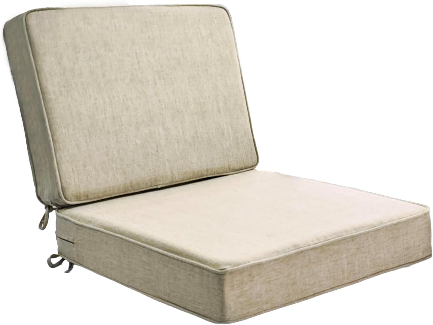 JMGBird Outdoor Chair Cushions Set, Water Resistant Seat Cushions 22 x 22 Inch with Ties, Outdoor Cushions for Patio Furniture