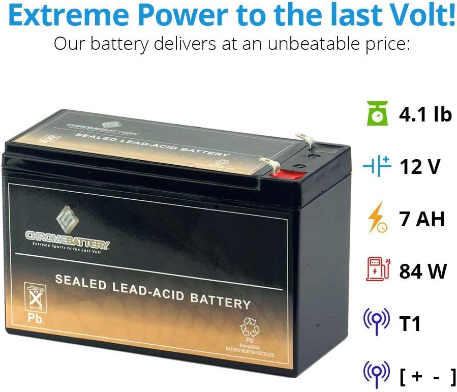 Humminbird 410150-1 PIRANHAMAX 4 Fish Finder,Black & Chrome Battery 12V 7AH SLA Rechargeable Replacement Battery for UPS Back Up, Fish Finder