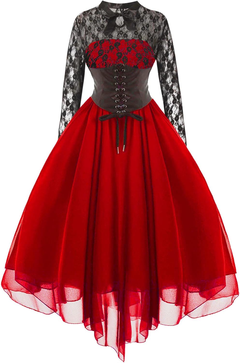 Womens Gothic Lolita Dresses Vintage Grunge Long Cote dIvoire | Ubuy