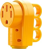 Vista 8 de Kohree Enchufe RV Hembra de 30 Amperios, Receptáculo RV de Repuesto Resistente 125/250V, Enchufe NEMA TT-30R con Mango de Agarre Ergonómico para RV