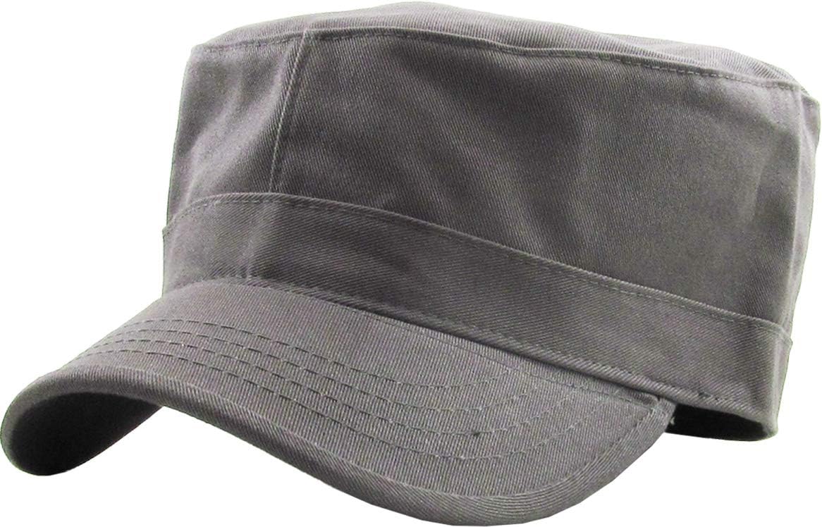Cadet Army Cap Basic Everyday Military Style Hat (Now with STASH Pocket Version Available)