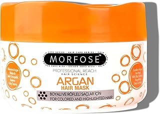 كريم من مورفوس للشعر التالف 500 مل منظف ومغذي بزيت الأرجان وفيتامين E يحمي لون الشعر ويحسن مرونته