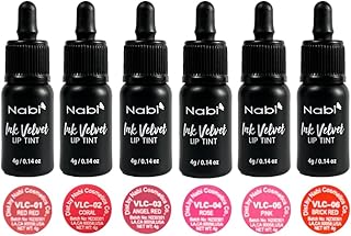 Juego de 6 colores Nabi Ink Velvet Lip Tint, ...