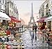 5D Diamond Painting Kit Eiffel Tower Paris- Cross Stitch Kits Embroidery Box for Kids, Adults| Full Drill DIY Crystals Arts & Crafts, Resin Diamonds Tools| Fun Easy Activities for Beginners (Large)