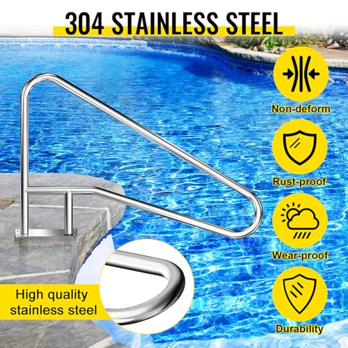 Baranda para piscina acero inoxidable 55x32'' miniatura 5