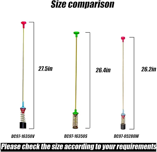 Miniatura 2 de Varillas de suspensión para lavadora DC97-16350V actualizadas (OEM) compatibles con Samsung Washer WA54R7200AVUS WA54R7200AWUS WA5AR7200AVUS