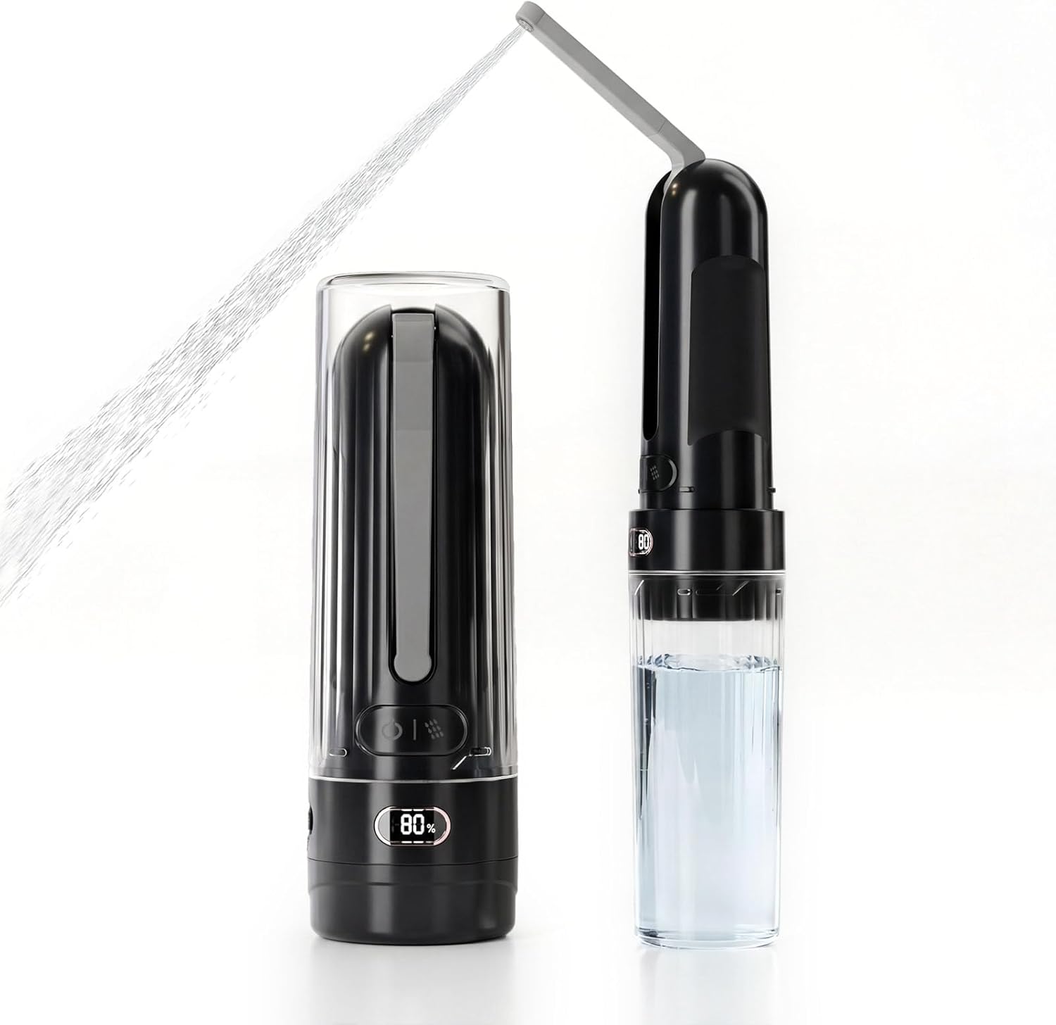 SOFAR Portable Travel Bidet, USB-C Rechargeable, Built-in 1.6Ah Battery, 3 Spray Modes, Fits Standard 1.1" Water Bottles, IPX7 Waterproof, Perfect Pressure for All Ages & Outdoor Hygiene（Starry Black）