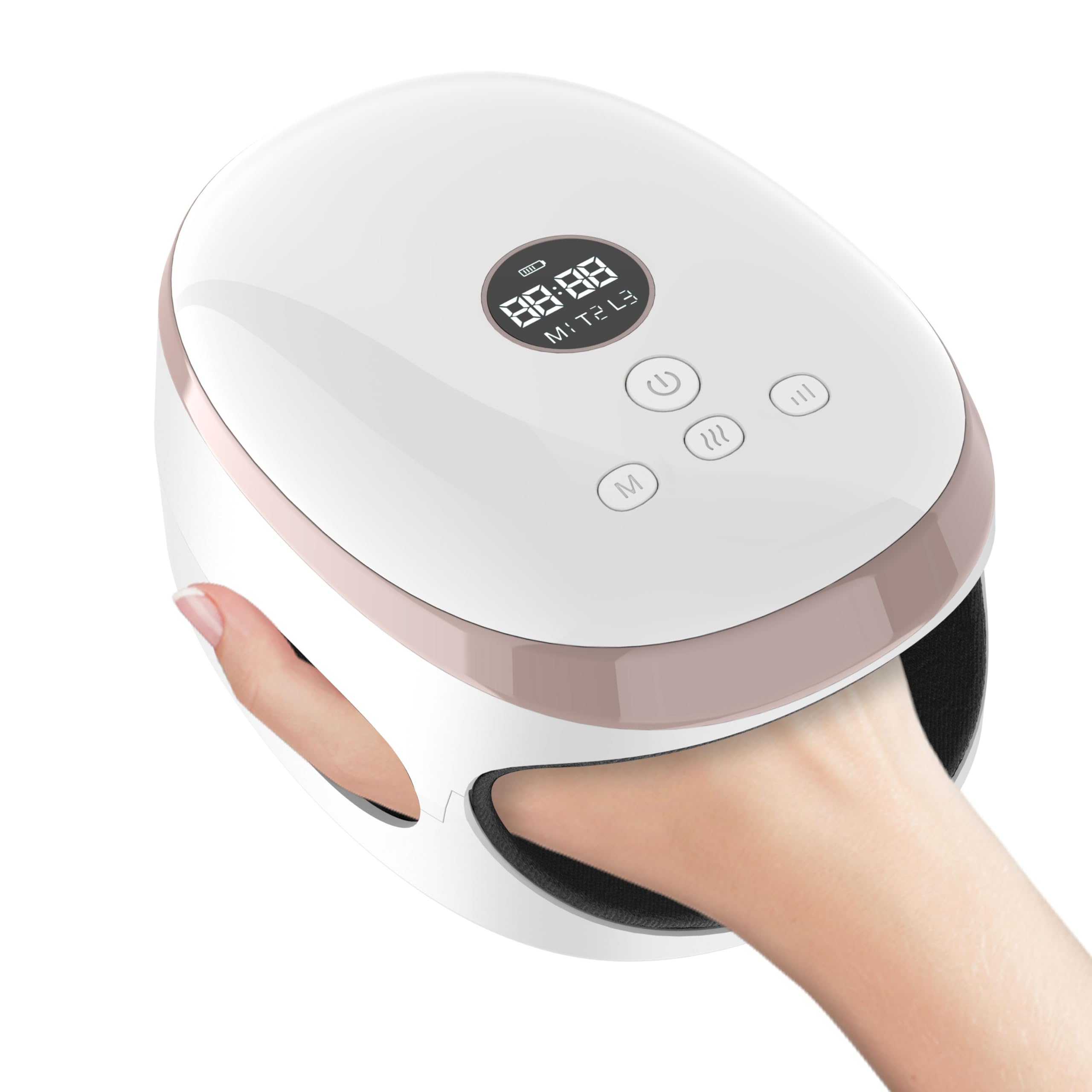 Hand Massager, Rechargeable Hand Massager with Heat, Air Compression & Kneading for Pain Relief – Ideal for Arthritis, Carpal Tunnel, and Hand Fatigue