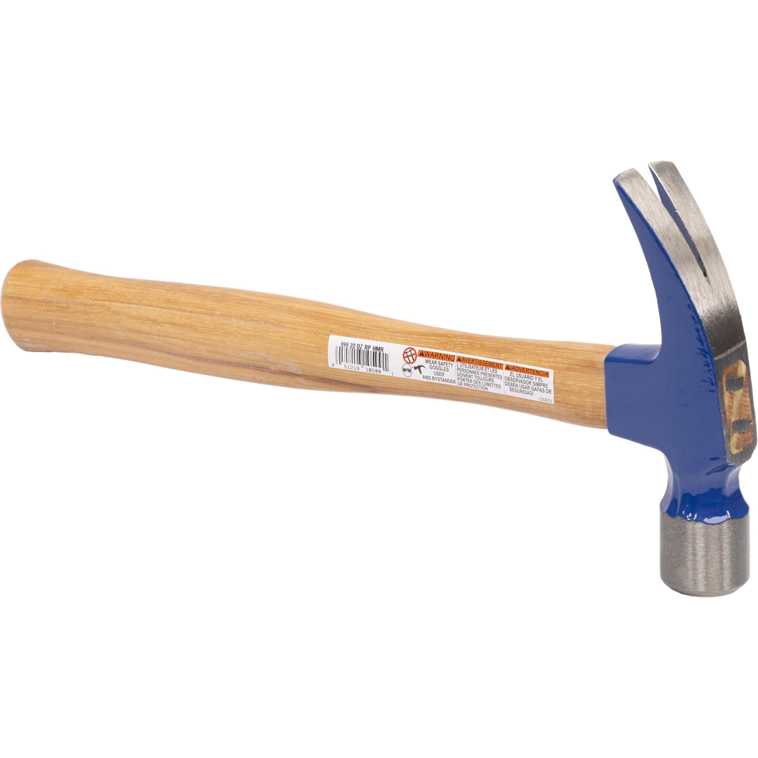VAUGHAN Hickory Handle 999 Series Framer Hammer, 20oz Smooth Face