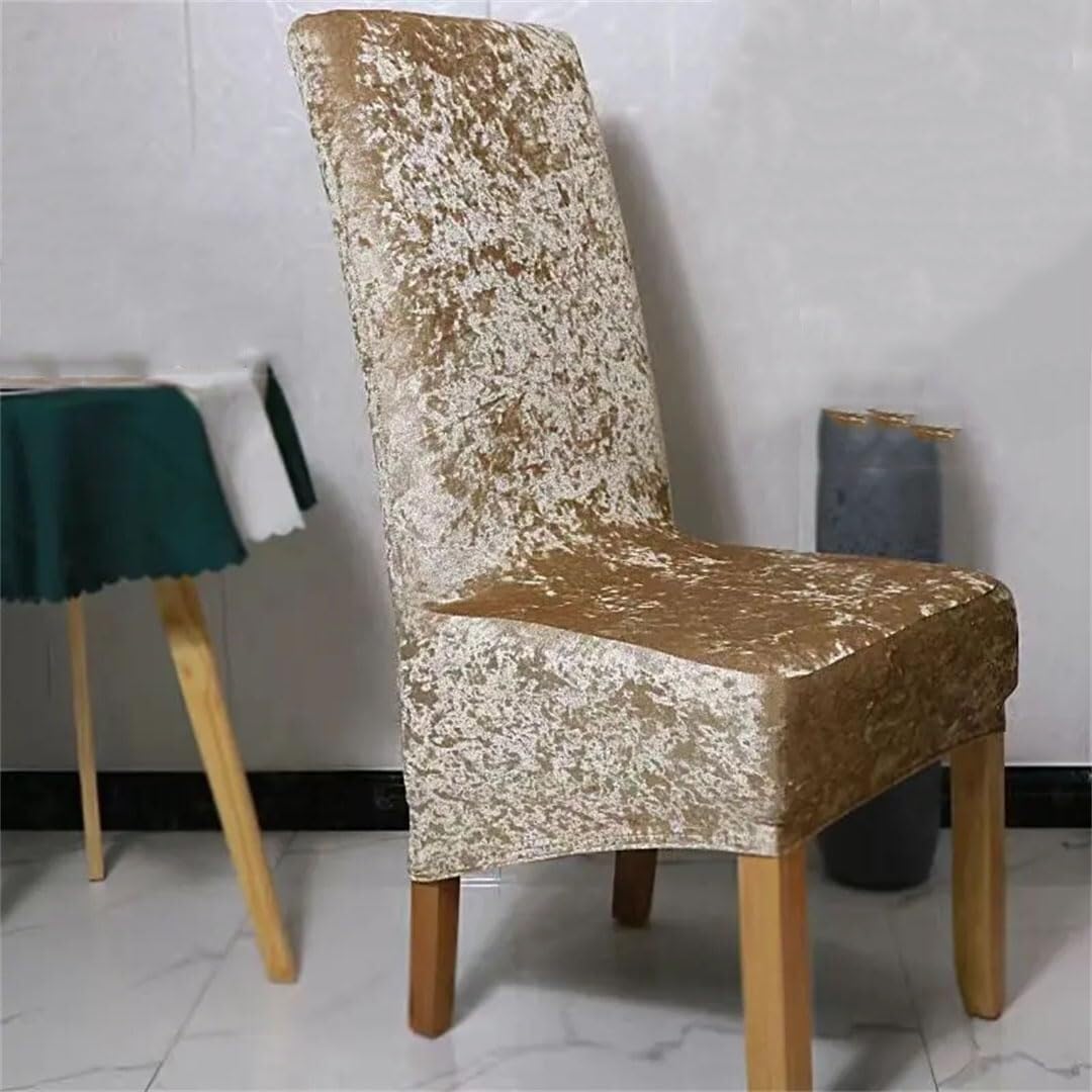 PBTMCD Elastic Dining Chair Covers, Stretch Spandex Slipcovers, Washable Seat Protector Fits Standard High Back Chairs(11#,2pcs)
