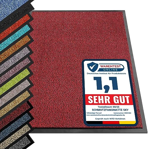 etm Schmutzfangmatte ColorLine | Türmatte in vielen Größen | Fußmatte für Innenbereich | Rutschfester Teppich für Flur, Haustür, Eingang, Eingangsbereich, Vorzimmer