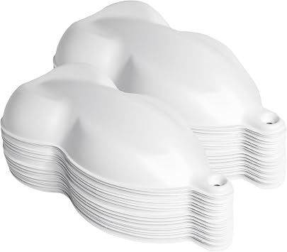 Speed Shapes 50 White Plastic Car Models for Auto Paint Display, Wrap and Tint Sample Display | Made in USA