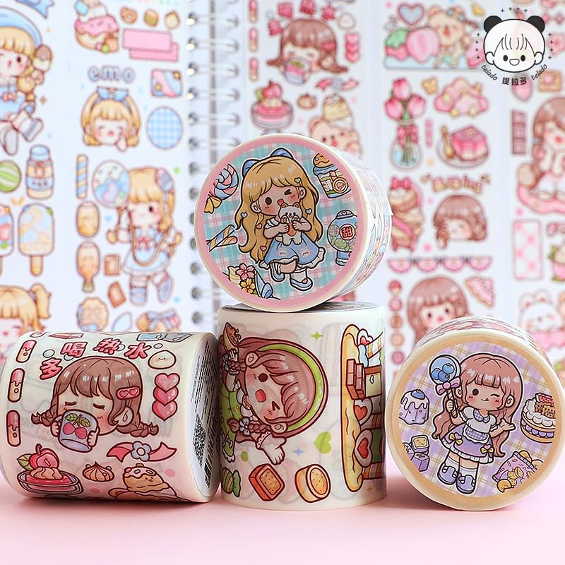 Amazon.co.jp: Alideco4 個 マスキングテープ かわいい タックショップ