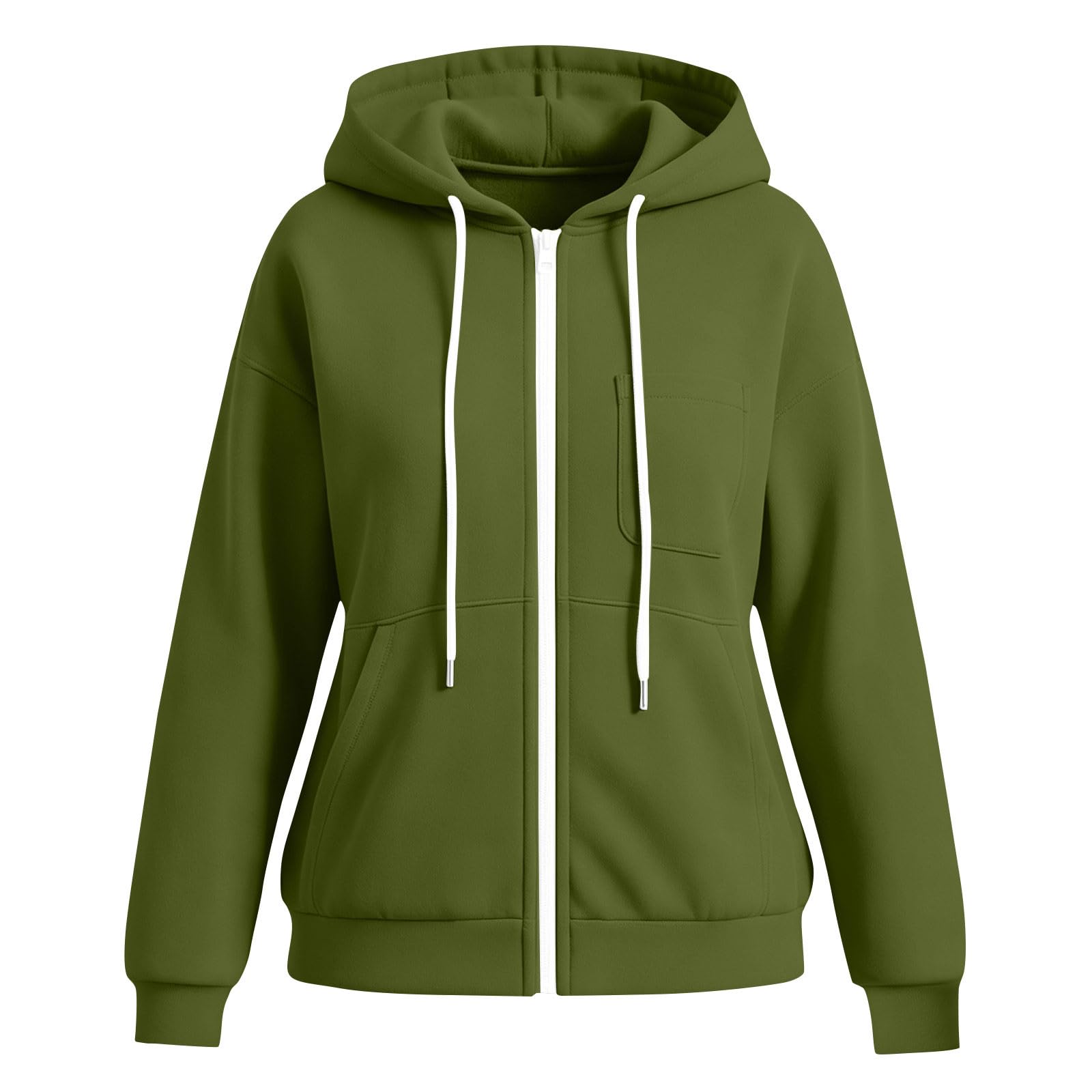 Hoodie Damen Oversize Sweatjacke mit Kapuze Sweatshirt Große Größen