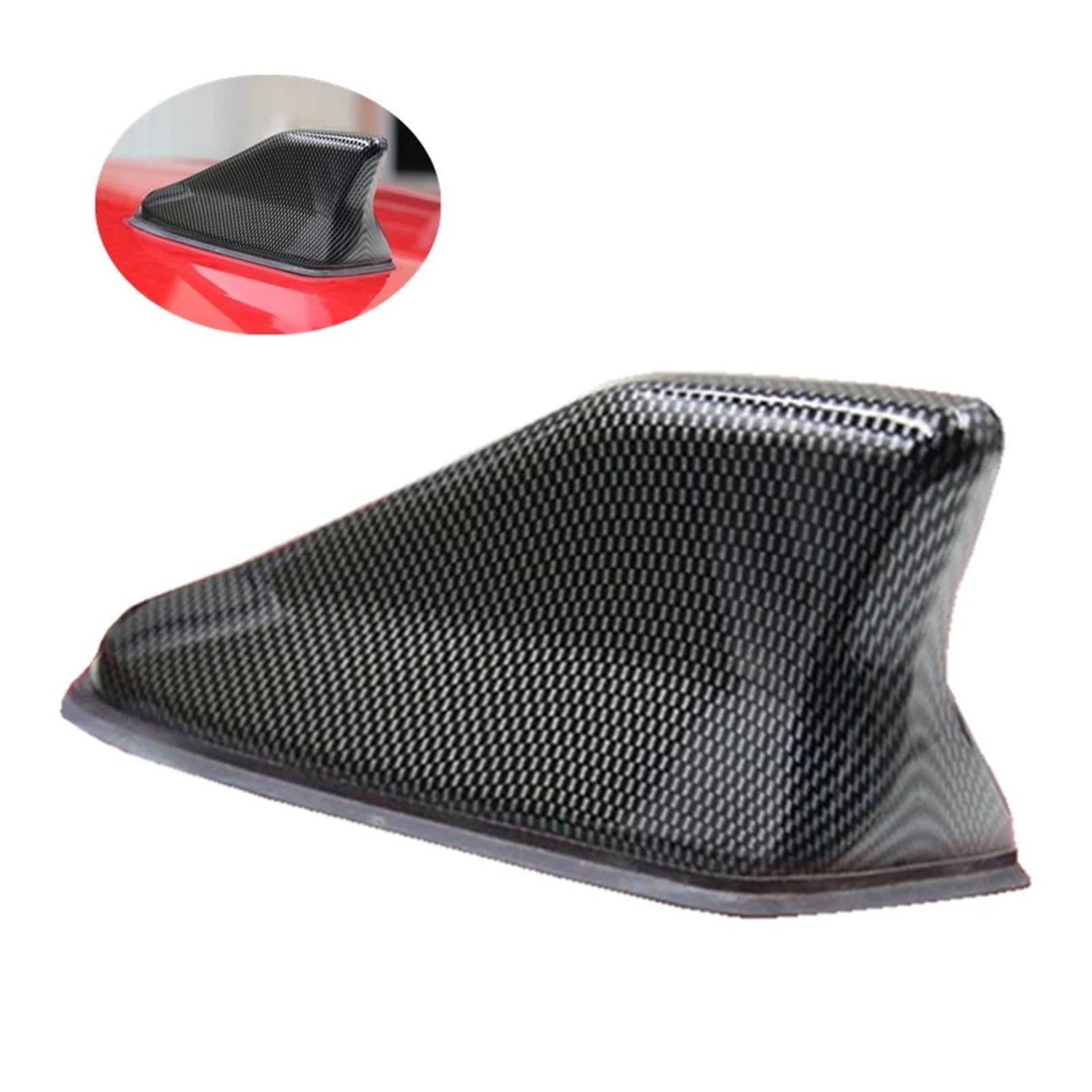 Car Radio Aerials Fit For SangYong Tivoli Waterproof Shark Fin Antenna Carbon Fiber Special Auto Stronger Signal Piano Paint antena samochodowa w kształcie płetwy rekina(Carbon Fiber)