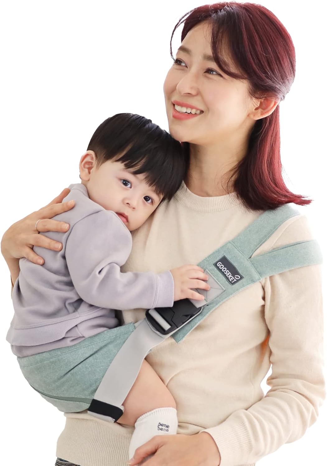 【グスケット 抱っこ紐 公式】 GOOSEKET 簡単 コンパクト 超軽量 230g セカンド 抱っこひも ヒップシート スリング 腰すわり?20kgまで