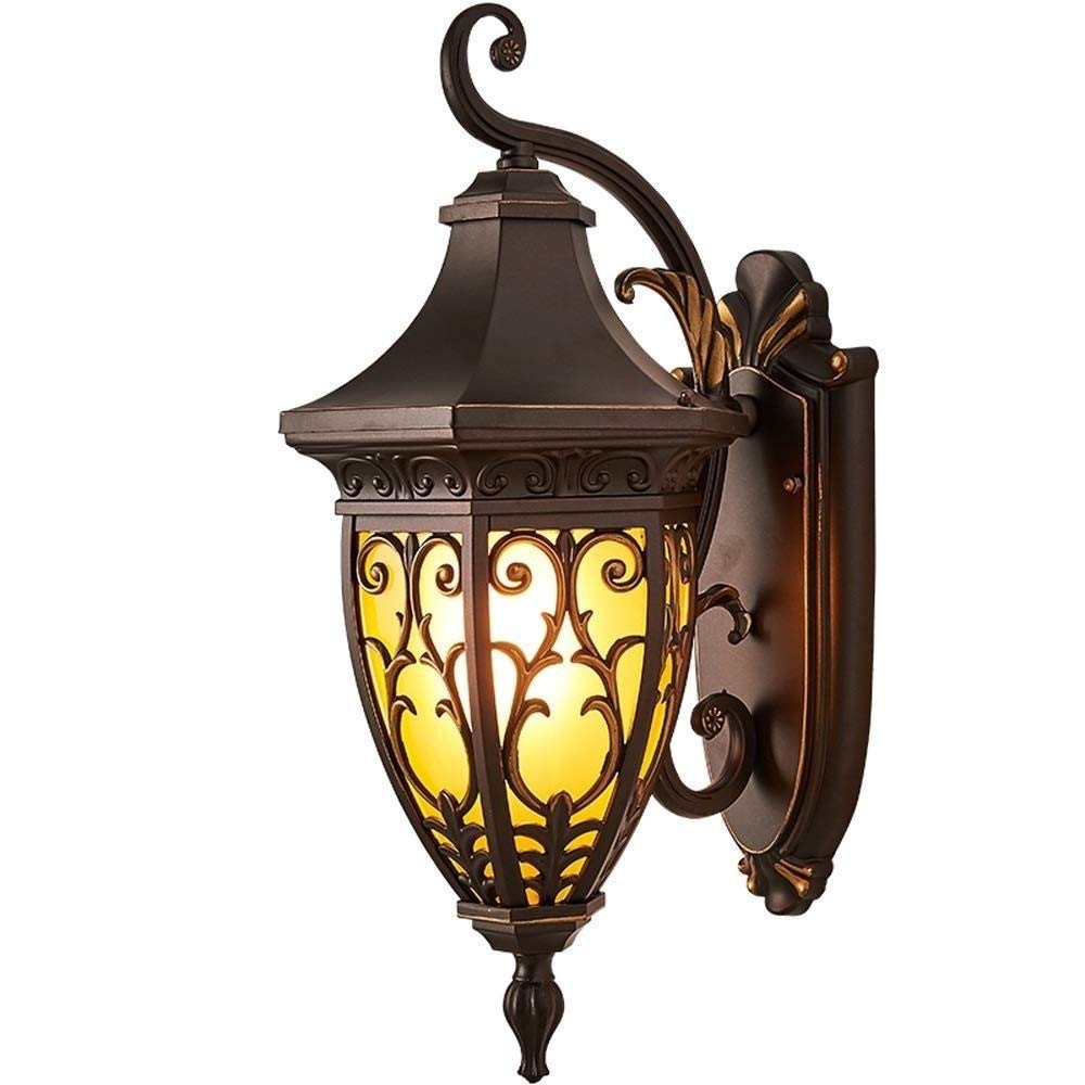 Lumière murale extérieure E27 lanterne étanche en verre pour escalier de jardin