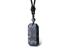 Crystal Stone Pendant Necklace | Healing Energy Gemstone Bar Pendant Necklace