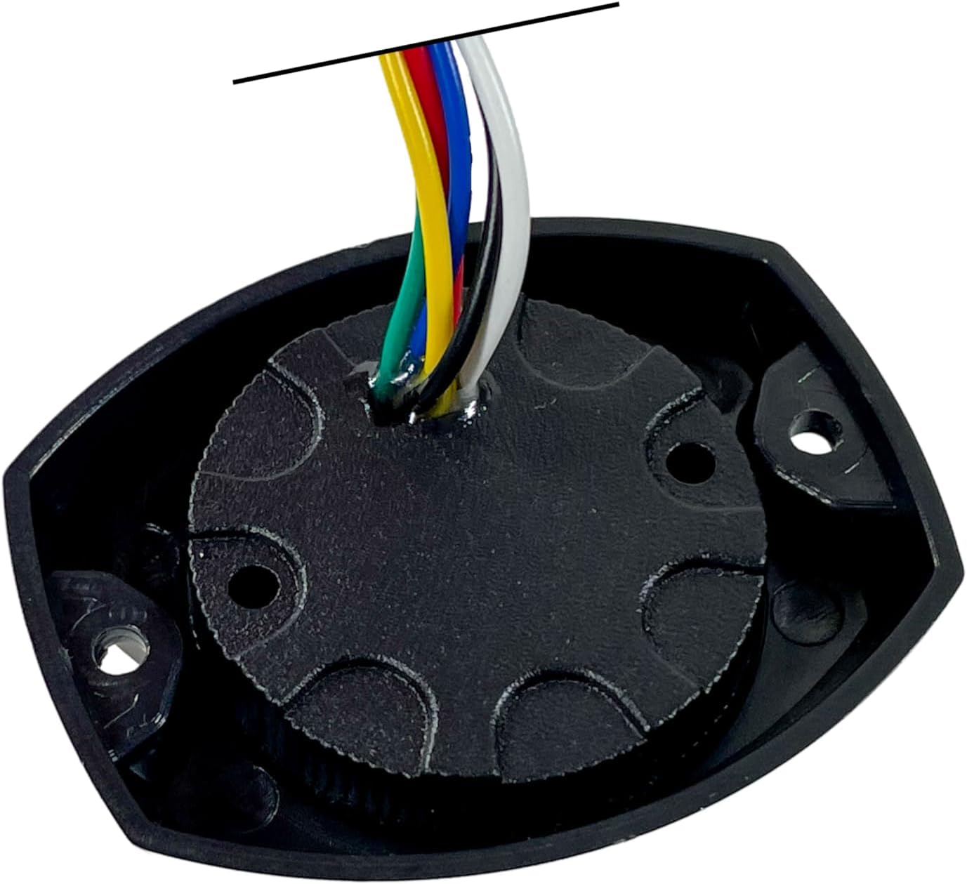 Multi Color AWBR 360 Degree High-Intensity Grille Grill Hideaway Emergency Warning Strobe Police Light Internal Flasher/Driver & Surface Mount Flange included (360 Degree - Amber White Blue Red)