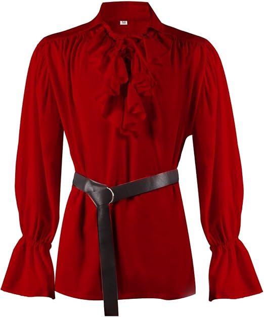 Camisa Medieval De Manga Larga Para Hombre, Estilo Gótico Y Pirata, Disfraz Renacentista Victoriano Steampunk Para Cosplay Y Eventos