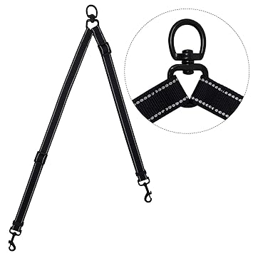 Tacobear Dog Leash Coupler No Tangle Double Dog Dual Adjustable Splitter Lead Trainer Leash for Two Dogs
