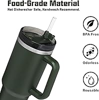 Vista 7 de Funda de repuesto para bota de popote compatible con vaso Stanley de 40 onzas y 30 onzas