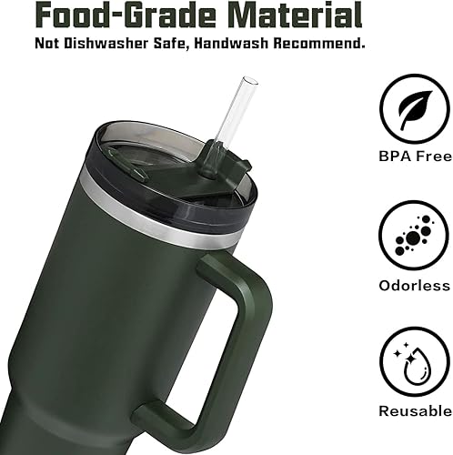 Miniatura 7 de Funda de repuesto para bota de popote compatible con vaso Stanley de 40 onzas y 30 onzas