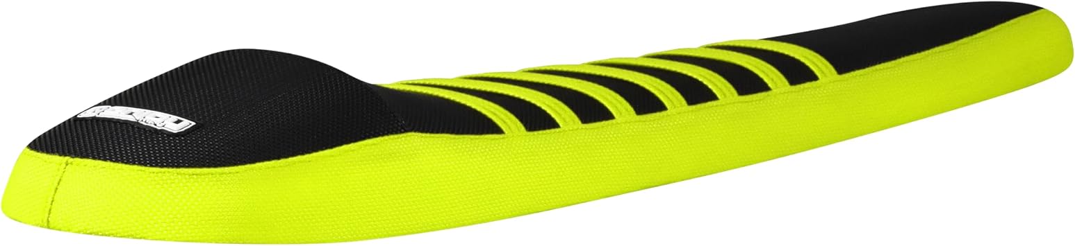 Enjoy Mfg USA-Made Seat Cover - Compatible with Super73 X RSD RX Malibu Limited Edition E-Bike - Color Sides/Color Ribs #403 NEON Yellow/Black/NEON Yellow