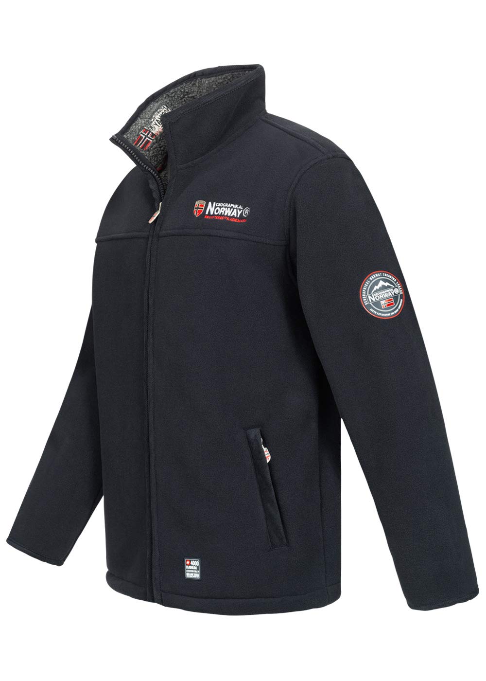 Geographical Norway Ureka Polar Hombres Chaqueta Polar Caliente Piel de Peluche Forro