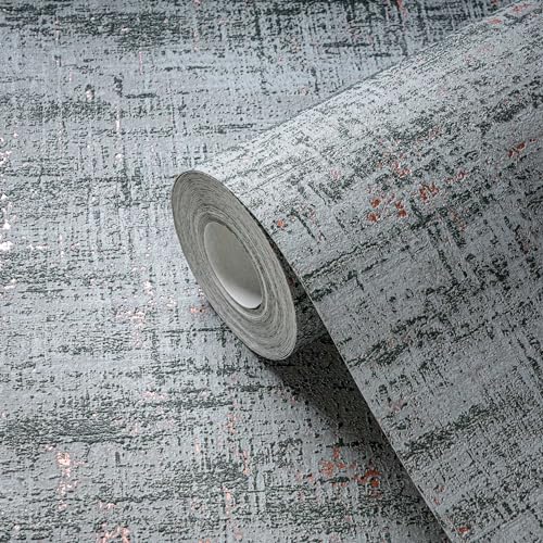 Papier peint design Livingwalls bleu vert pour décorer une chambre contemporaine