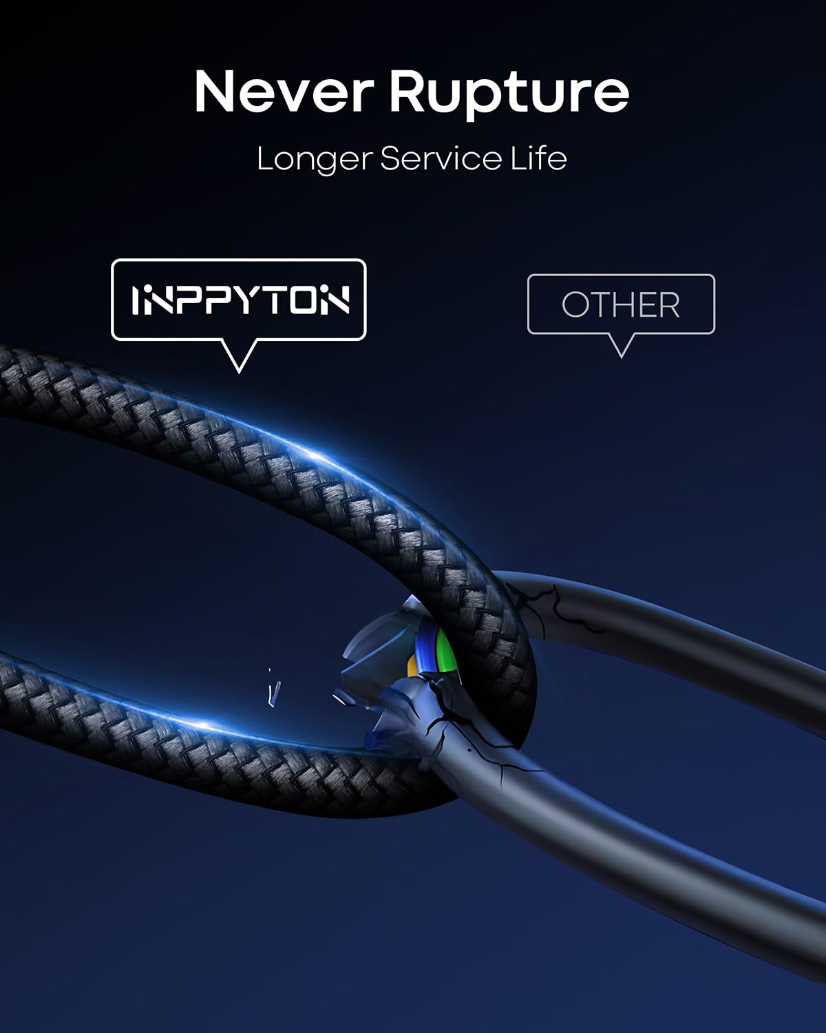 Cavo USB C extra lungo 15,2 m, da USB A 2.0 a USB tipo C, cavo di ricarica in nylon intrecciato di alta qualità [nessun dato] per telefoni USB-C, tablet, Galaxy, fotocamera, PS5, switch e