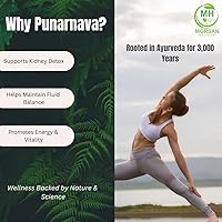 Vista 4 de Morsan's Punarnava (Boerhaavia diffusa) Cápsulas, Containg 60 x 500 mg. Cápsulas vegetales naturales y herbarias, paquete de 4