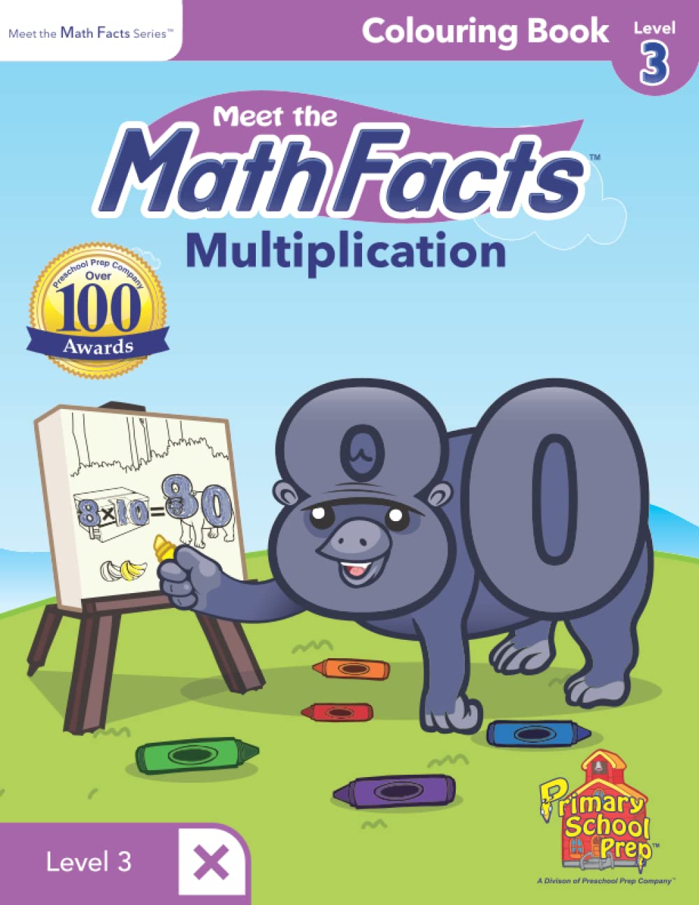 Meet the Math Facts - Multiplication Level 3 Colouring Book