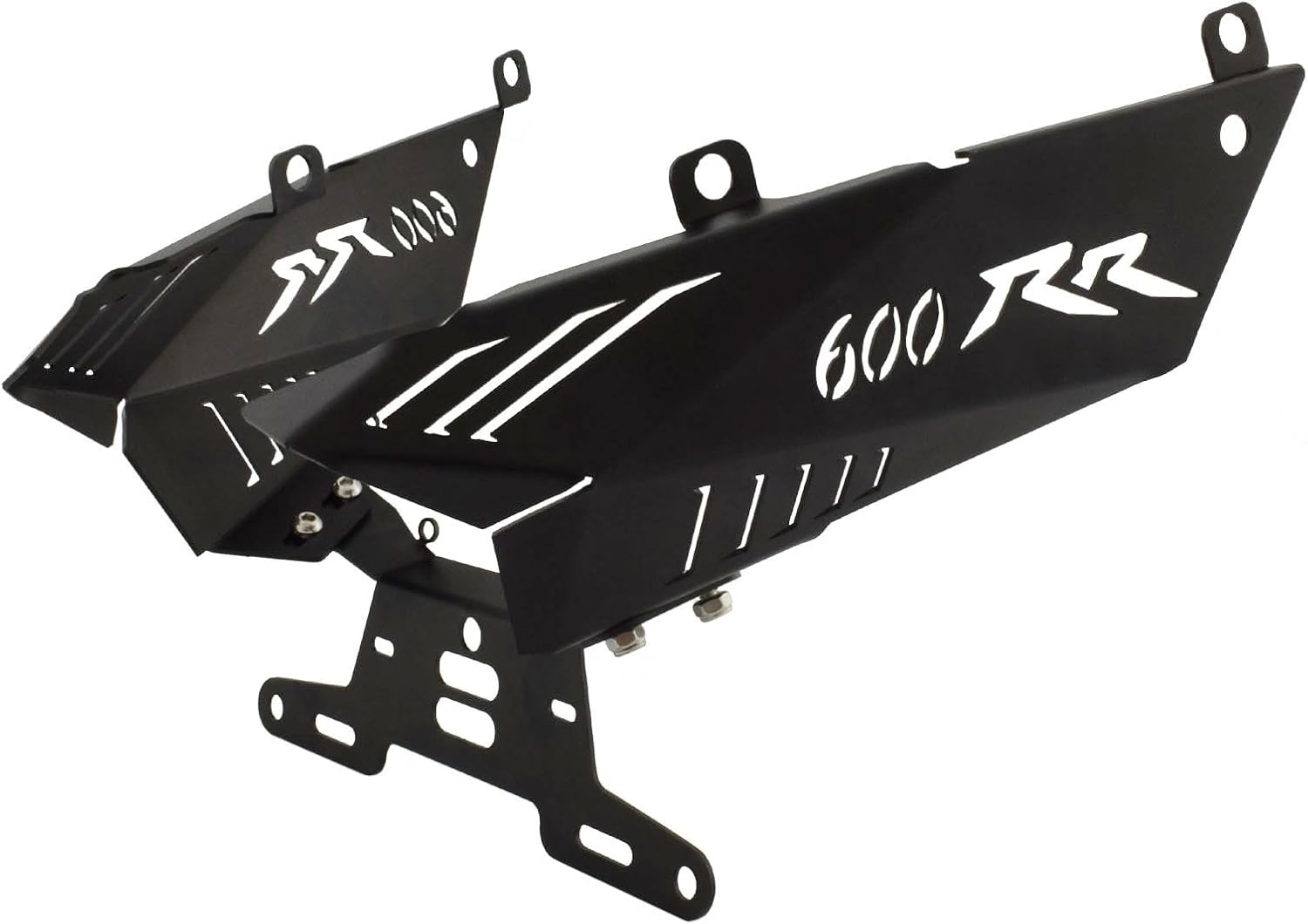For Hon&da CBR600RR F5 2007-2012 Motorcycle License Plate Frame Short Tail Bracket License Plate Frame Exhaust Guard Motorcycle