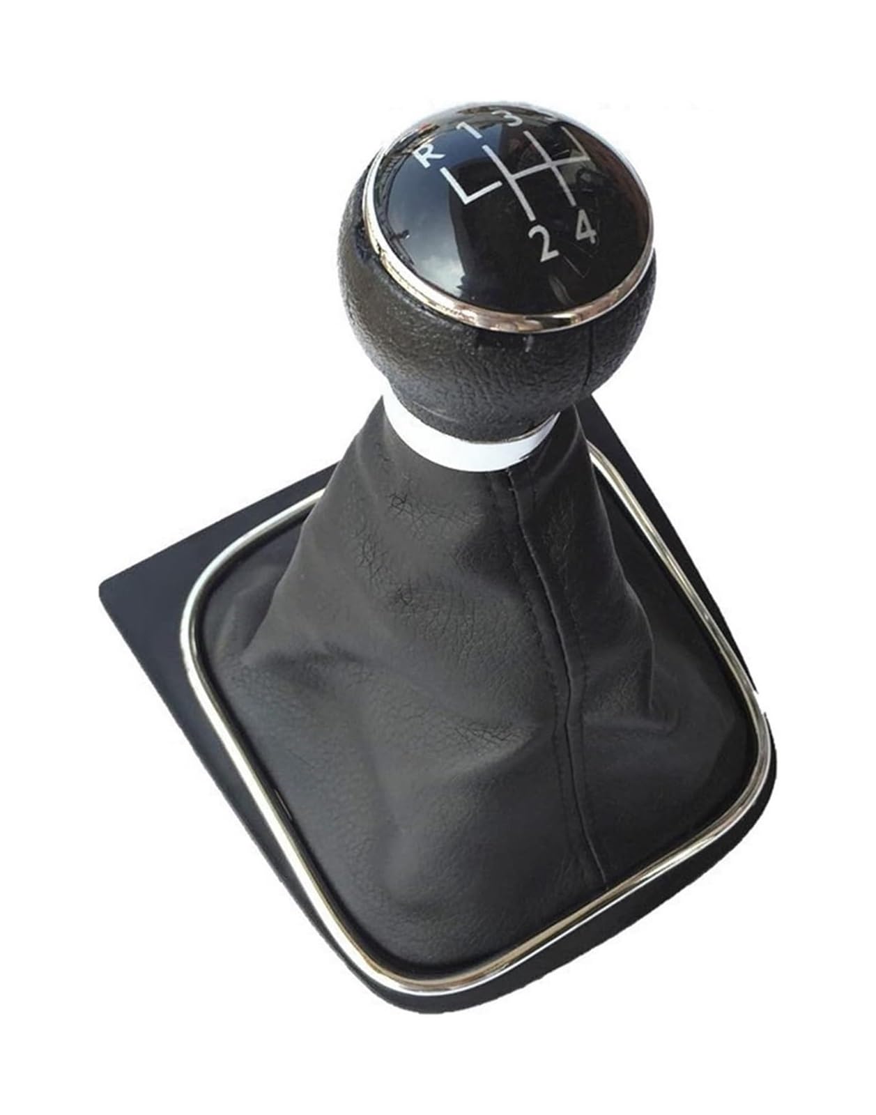Qmtvfsrh 5 Speed A Car Gear Shift Knob Gear Shift Knob Lever Shifter Gaiter Boot Cover For Golf 6 Mk6 R20 5 For A5 Mk5 For Gti For Gtd For R32 For A6 2004-2014
