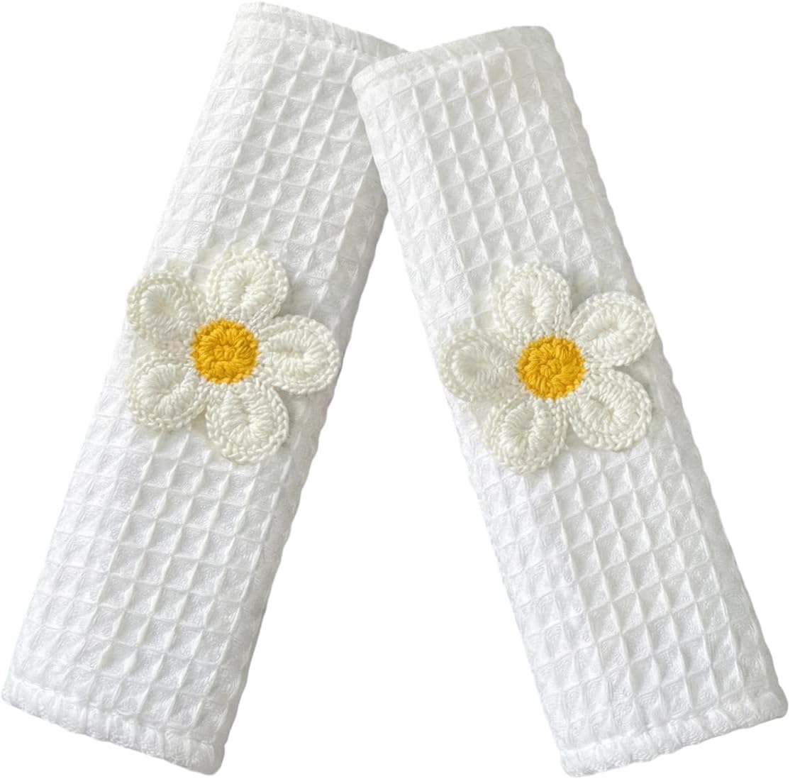 Fridge Door Handle Cover Set of 2 - Washable & Removable Appliance Handles Protector for Refrigerator, Microwave, Stove & Oven - Catch All Dust, Stains, Fingerprints (Floret)