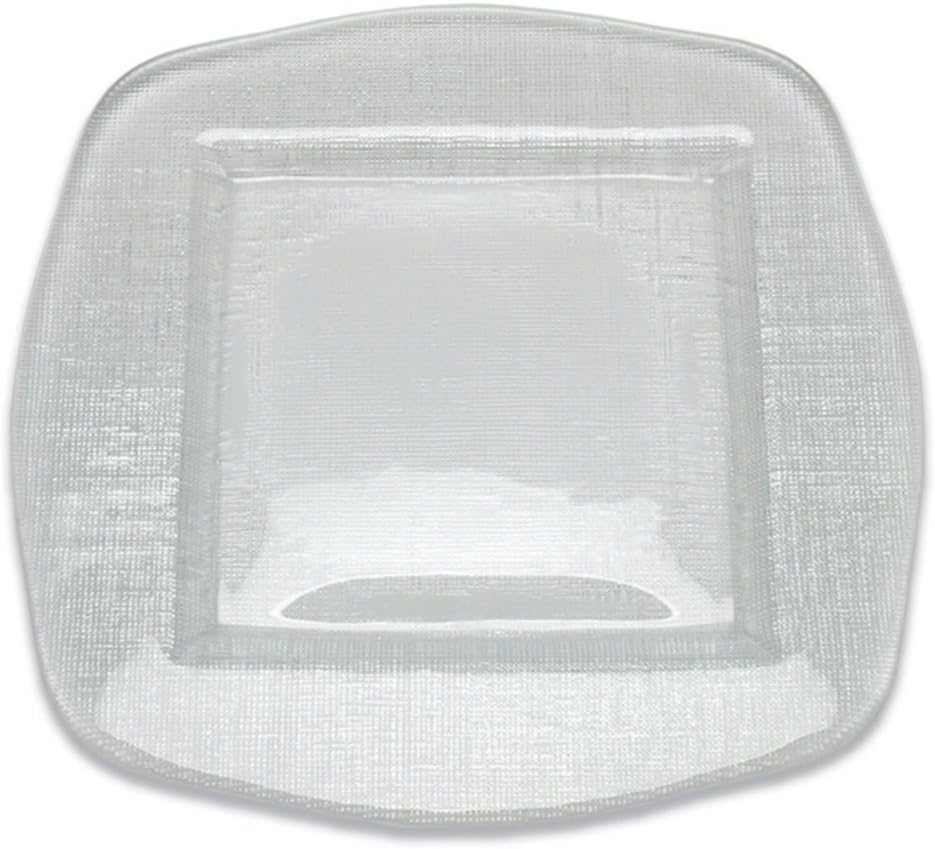 D&V Kerala Square Flat Chargers Set of 6 Charger Plates