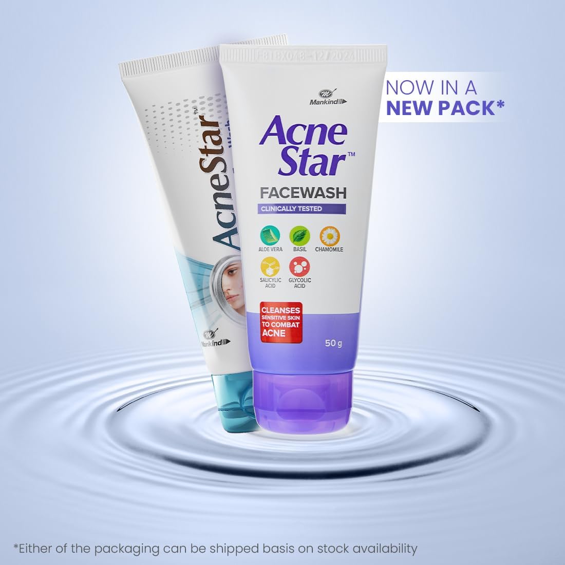 Acnestar Mankind Unisex Face Wash - (50 Gr, 2 Pc)