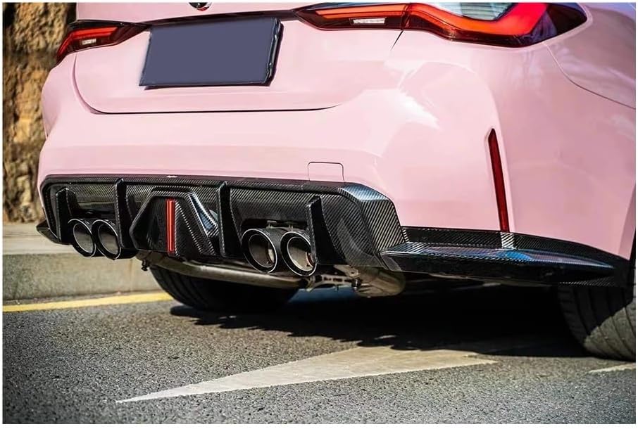 Carbon Fiber Car Rear Bumper Splitter Corner Guards Compatible for BMW M3 M4 G82 G83 G80 2021+