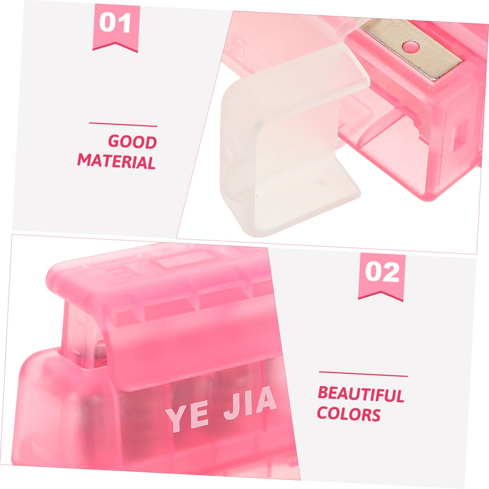 COHEALI 4pezzi Prodotto Indicato Titolo Generato Seguendo Le Linee Guida e Requisiti Forniti Punzonatrice Per Carta Plastica Perforatore Portatile Per Artigianato Design Compatto e
