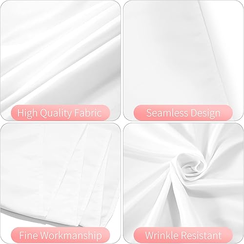 Miniatura 9 de 8 Pack White Tablecloth 60x102 Inch Rectangle Tablecloth Polyester Tablecloth for 6 Foot Tables Stain and Wrinkle Resistant Washable Table Cover for