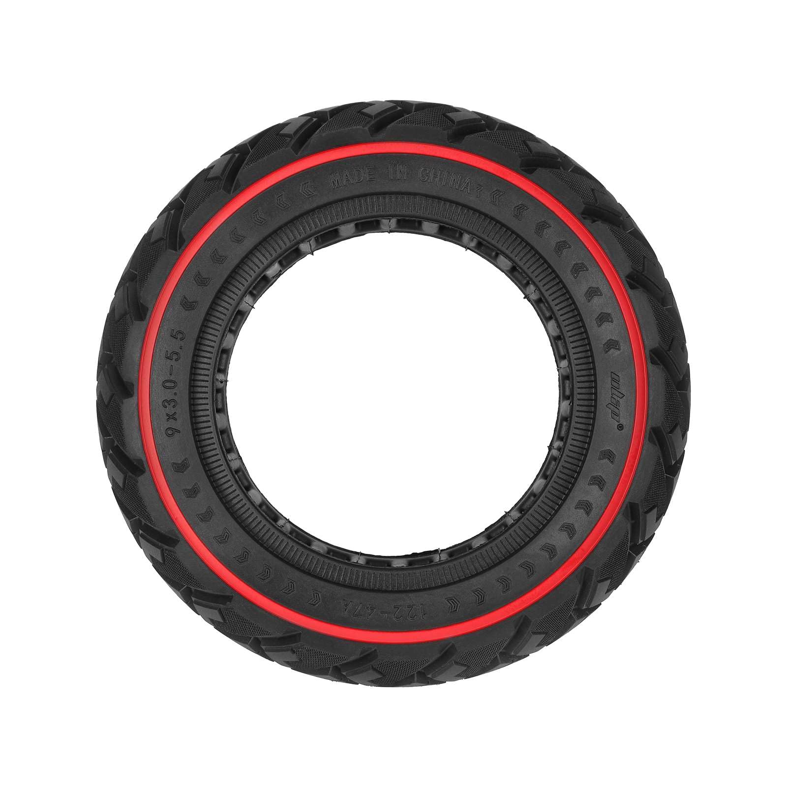 9x3,0-5,5 pneumatici pieni per Kukirin G2 Pro The New monopattino elettrico 9 pollici pneumatici di ricambio pneumatici in gomma piena Honeycomb Solid anteriore/posteriore (rosso-2 pezzi)