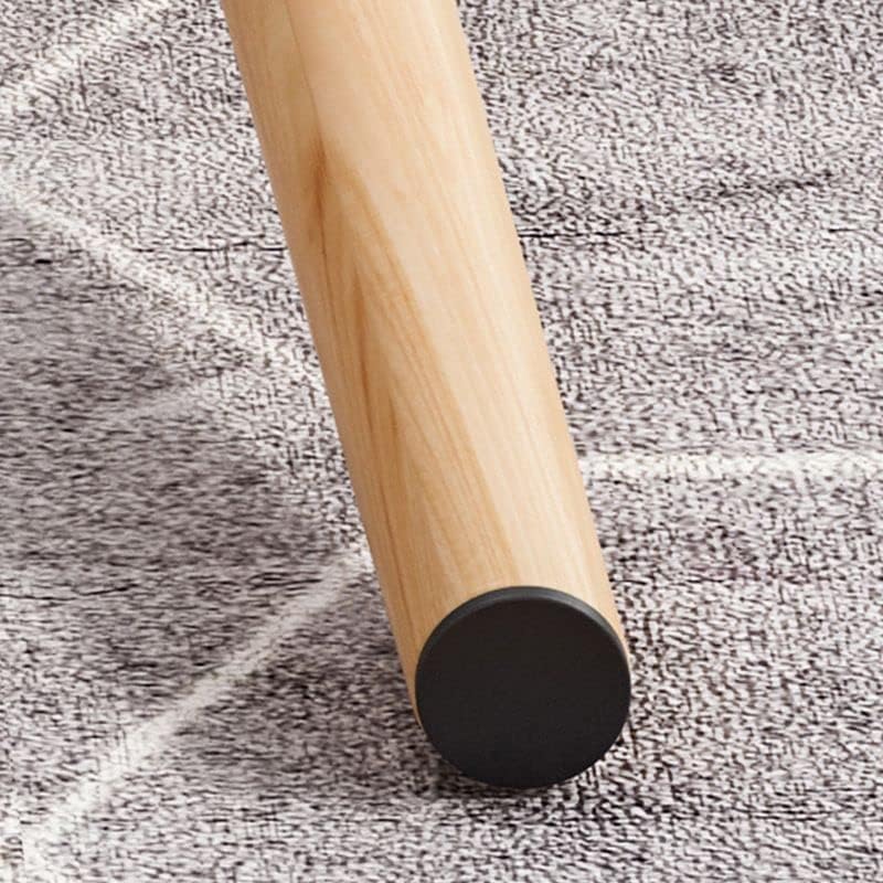 Miniatura 4 de CraftThink Mesa auxiliar, mesa de centro de madera de estilo moderno con 4 patas para sala de estar, estantes incluidos, nogal, 31.5 pulgadas de